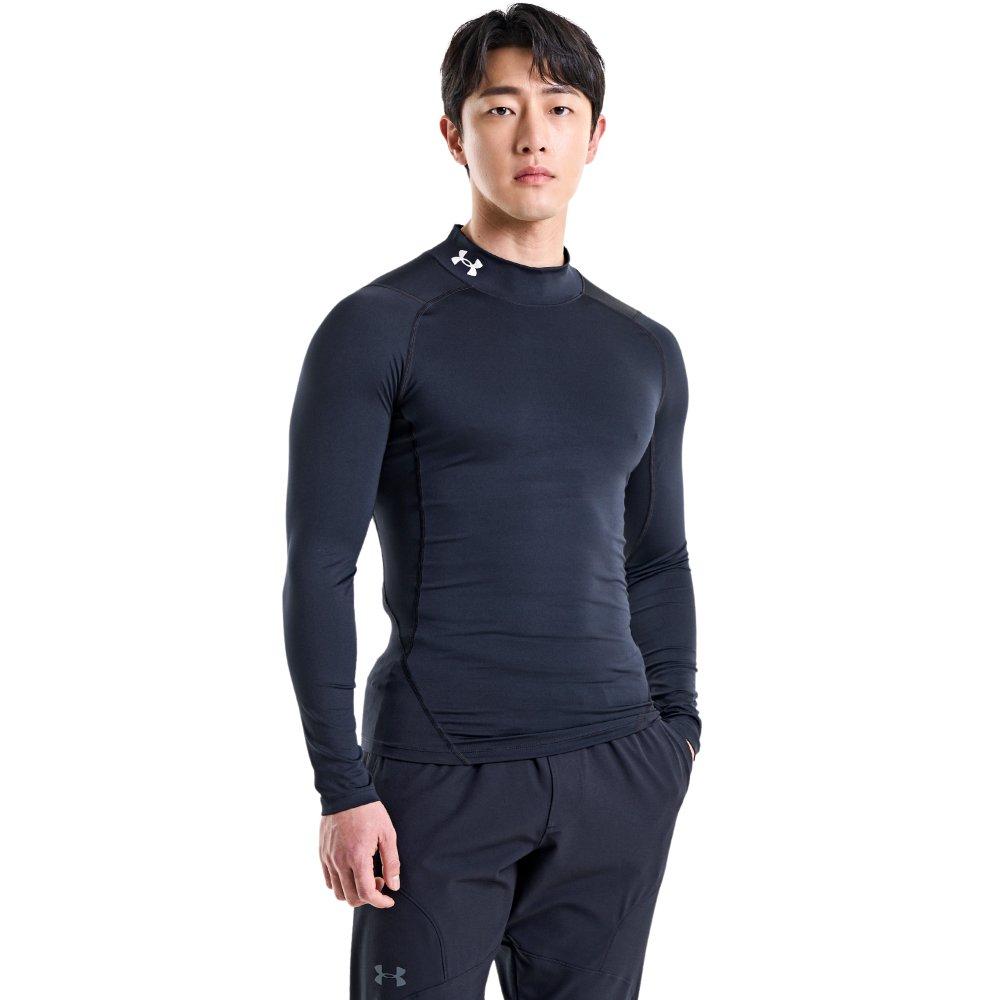 Under Armour Men's HeatGear Mock Neck Long Sleeve Compression Shirt